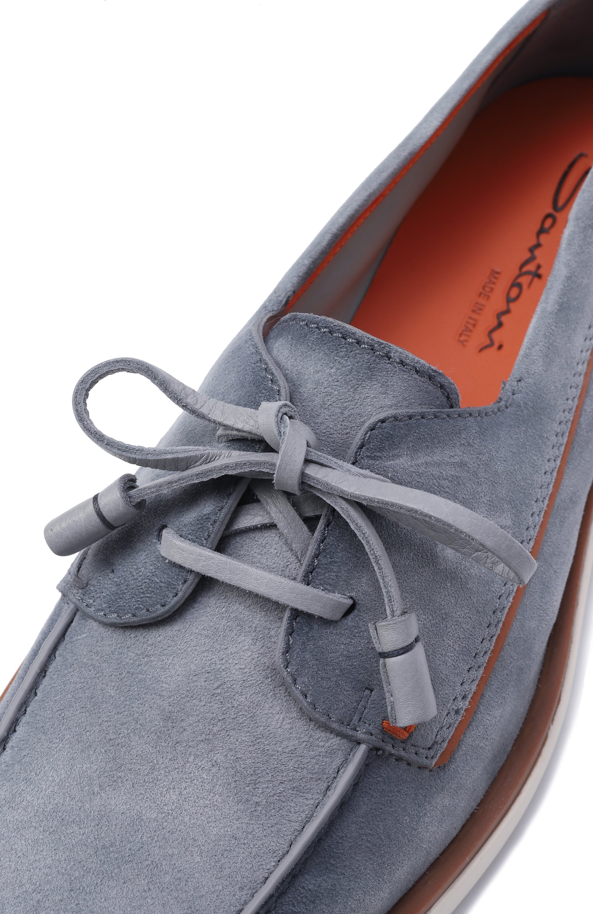 Замшевые топсайдеры detroit SANTONI, арт. MGDG19050BI0SFET, фото 7