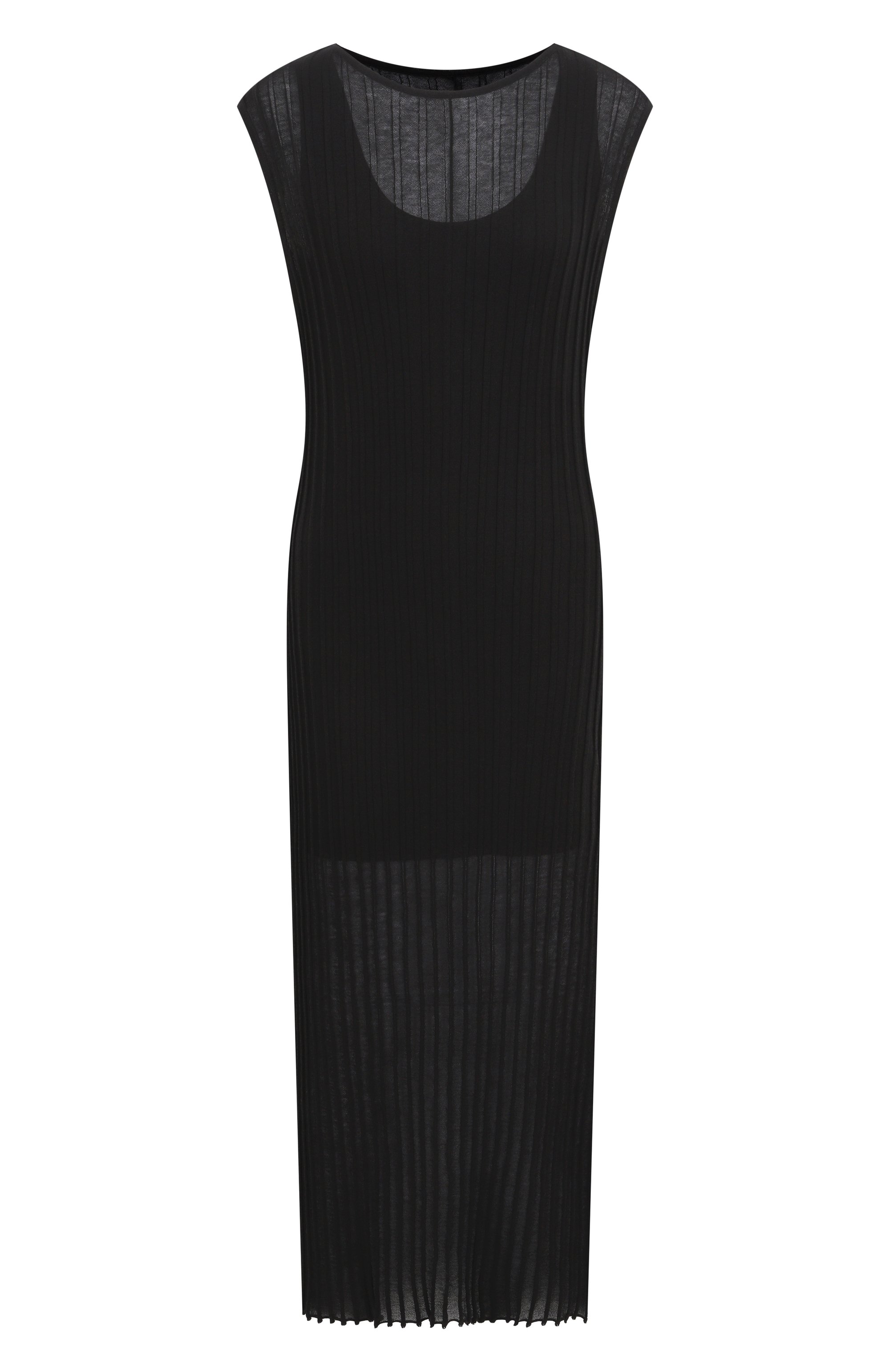 Хлопковое платье LOULOU DE SAISON черного цвета по цене 41300 руб., арт. ADA, фото 1 Хлопковое платье LOULOU DE SAISON, арт. ADA, фото 1