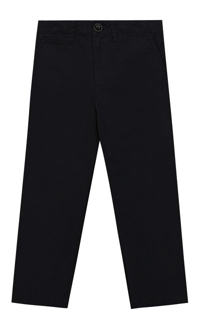 Хлопковые брюки прямого кроя BURBERRY синего цвета по цене 12900 руб., арт. 4063182, фото 1 Хлопковые брюки прямого кроя BURBERRY, арт. 4063182, фото 1