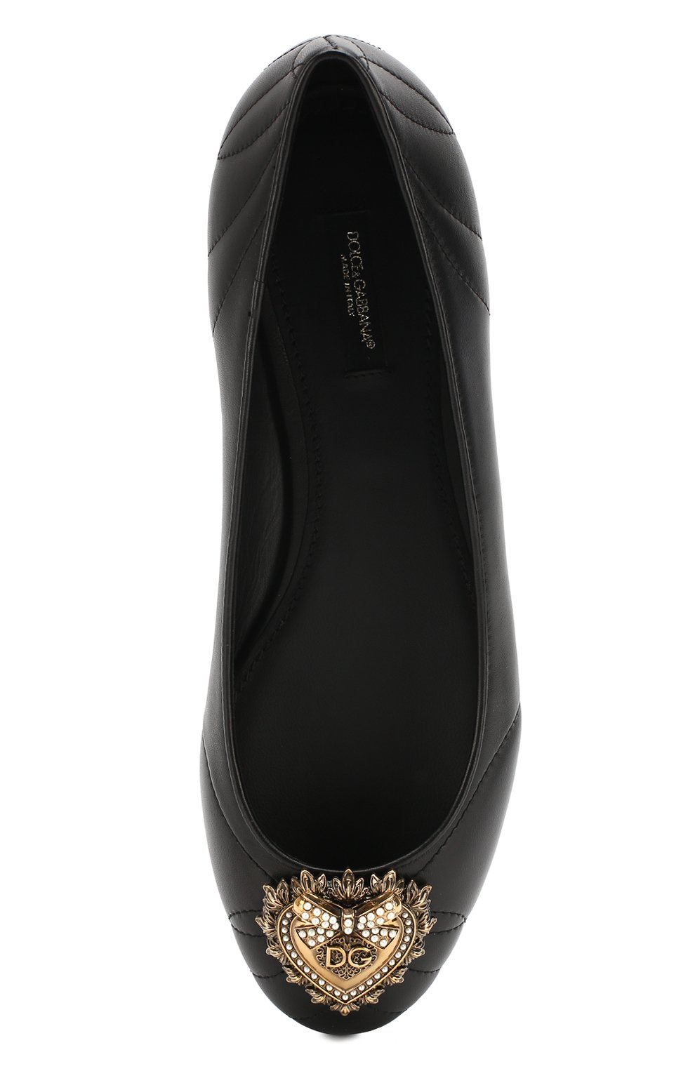 Кожаные балетки devotion DOLCE & GABBANA, арт. CB0173/AV967, фото 5