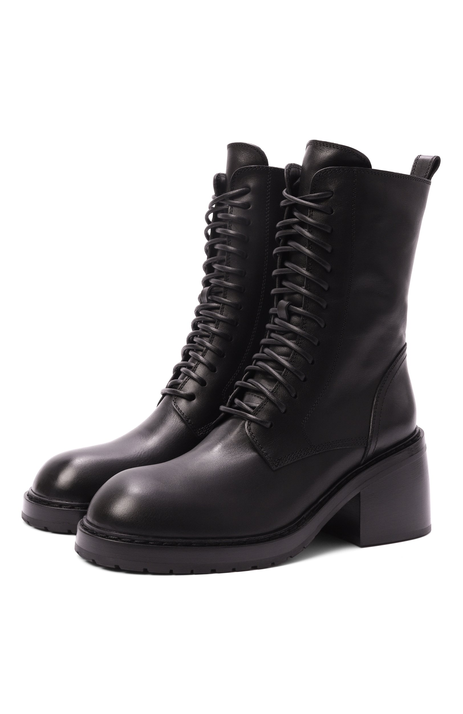 Кожаные ботинки heike ANN DEMEULEMEESTER, арт. B0010066/LT047, фото 1