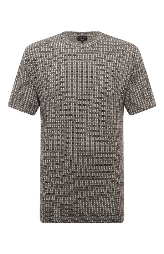 Футболка из вискозы Giorgio Armani 3DSM77/SJEGZ Бежевый 3DSM77/SJEGZ
