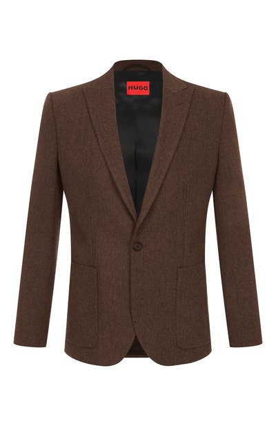 Мужской пиджак из шерсти и хлопка HUGO, арт. 50544694
