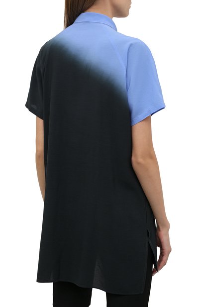 Рубашка Y`S синего цвета по цене 92650 руб., арт. YD-B03-208, фото 4 Рубашка Y`S, арт. YD-B03-208, фото 4