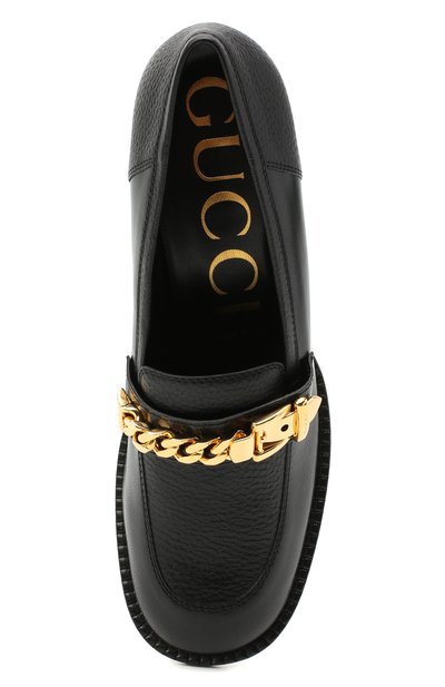 Кожаные туфли sylvie chain GUCCI, арт. 626594/1D0F0, фото 5