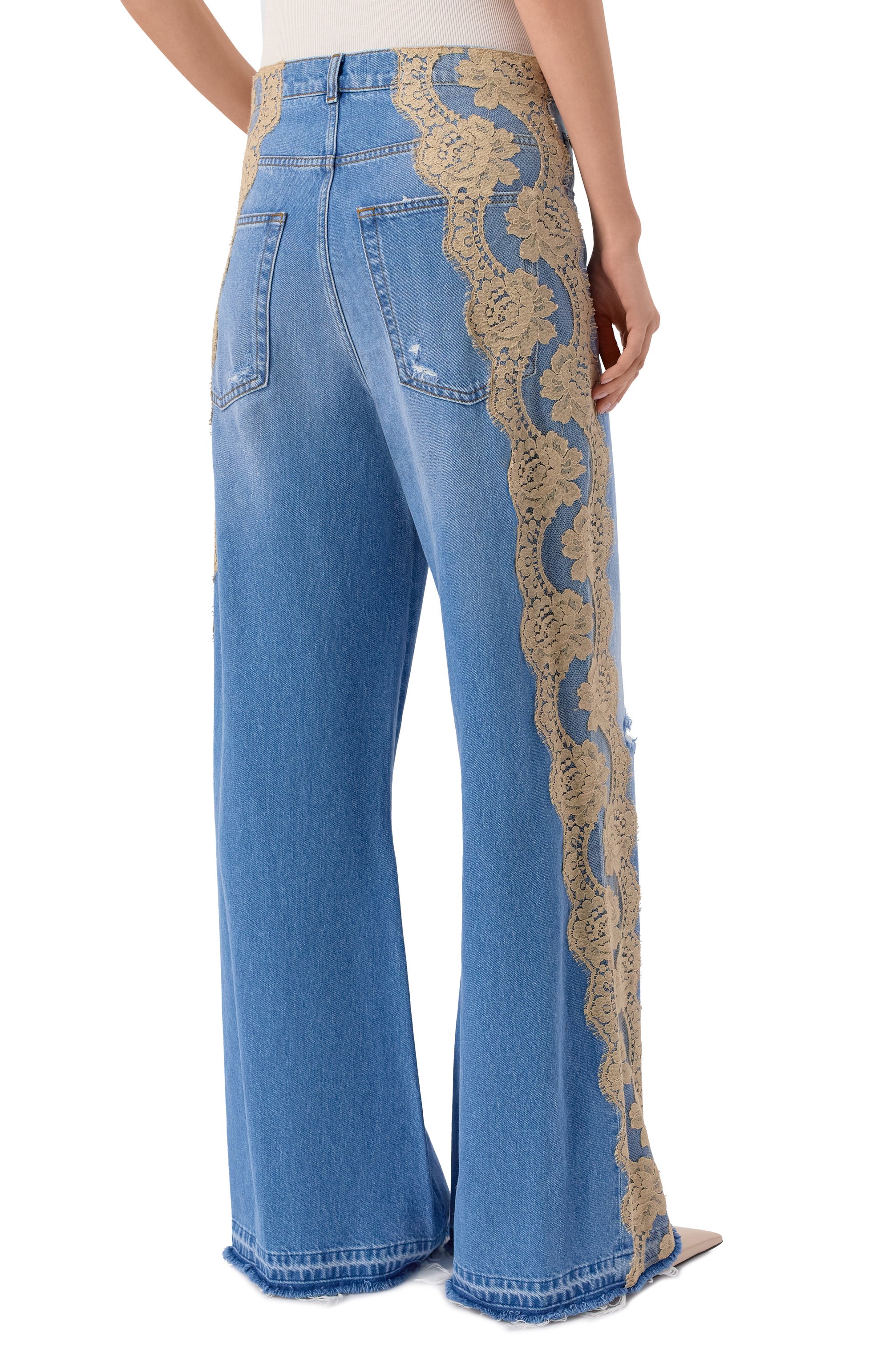 Джинсы boyfriend DOLCE & GABBANA голубого цвета по цене 199500 руб., арт. FTDGCD/G80G6, фото 4 Джинсы boyfriend DOLCE & GABBANA, арт. FTDGCD/G80G6, фото 4