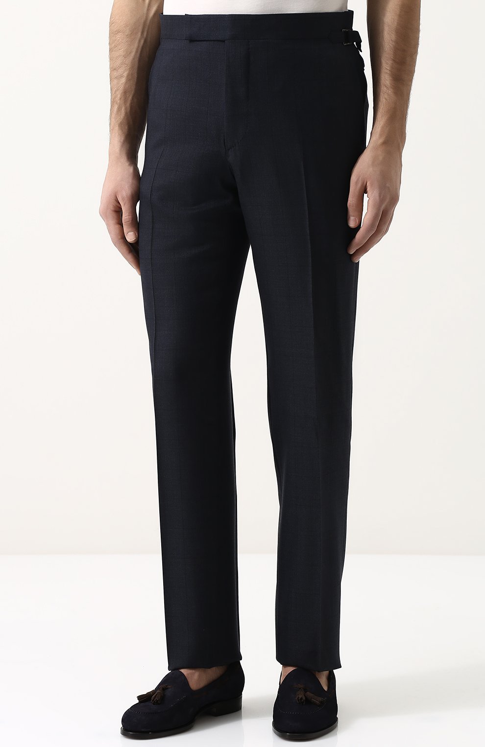 Брюки прямого кроя из смеси шерсти и шелка TOM FORD, арт. 344R09/610043, фото 3