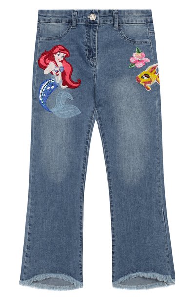 Джинсы с вышивкой MONNALISA, арт. 193417RH, фото 1