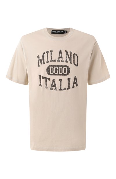 Мужская хлопковая футболка DOLCE & GABBANA, арт. G8PN9T/G7NPV