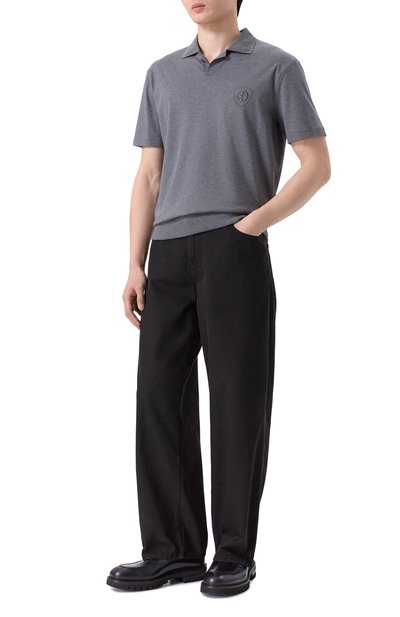 Хлопковое поло GIORGIO ARMANI, арт. GM003445/TE20542, фото 2