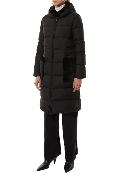 Пуховик с отделкой из меха норки MANZONI24, арт. 24M1309-NY0V/, фото 3