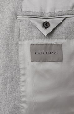 Мужской шерстяной костюм CORNELIANI светло-серого цвета, арт. 946005-9418111_SET | Фото 9 (Материал внешний: Шерсть; Рукава: Длинные; Материал сплава: Проставлено; Драгоценные камни: Проставлено; Костюмы М: Однобортный; Стили: Классический)