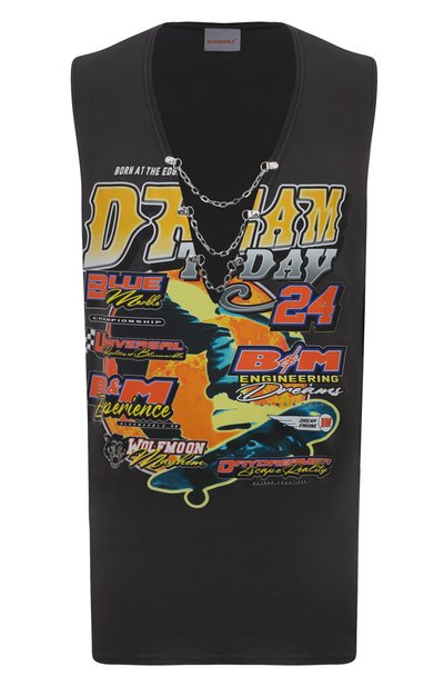 Хлопковая майка BLUEMARBLE, арт. TS45/JE28A24NAV, фото 1