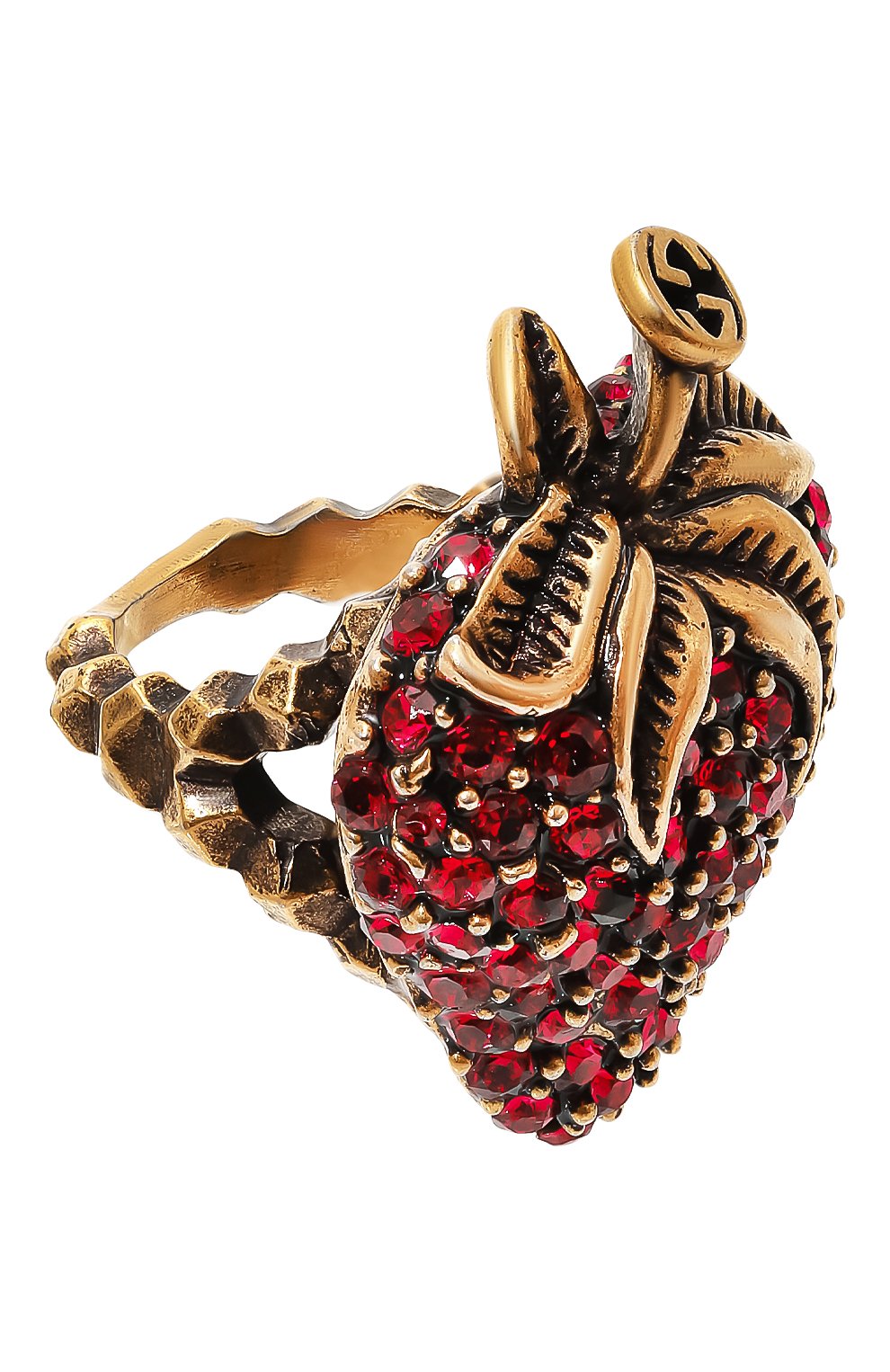 Кольцо GUCCI красного цвета по цене 56160 руб., арт. 580297 J1D50, фото 1 Кольцо GUCCI, арт. 580297 J1D50, фото 1