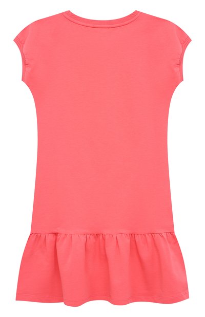 Хлопковое платье MOSCHINO кораллового цвета по цене 10800 руб., арт. HCV07E/LDA13/10A-14A, фото 2 Хлопковое платье MOSCHINO, арт. HCV07E/LDA13/10A-14A, фото 2