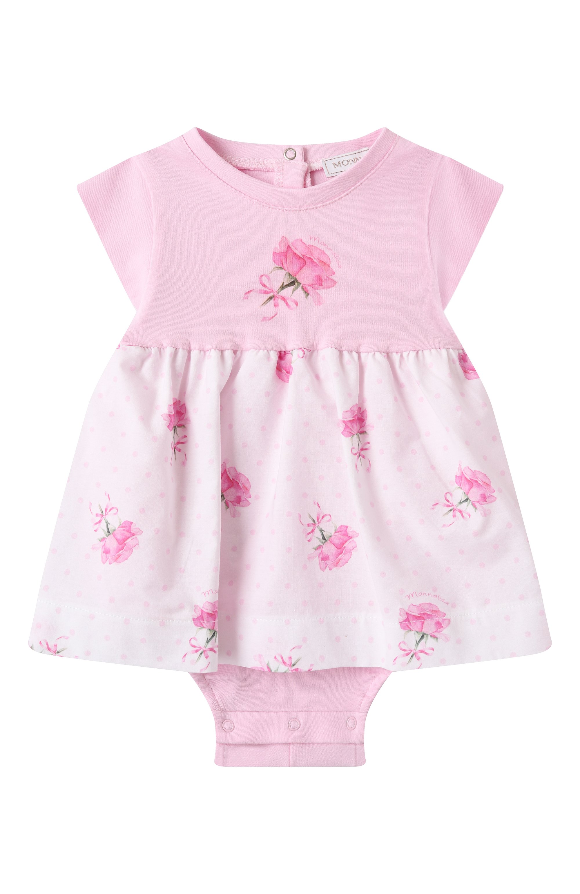 Хлопковое боди MONNALISA, арт. 35E207, фото 1