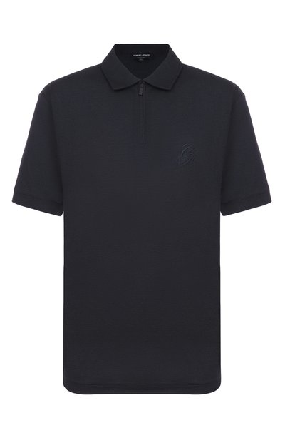 Мужская поло из шелка и хлопка GIORGIO ARMANI, арт. GM003038/TE20001