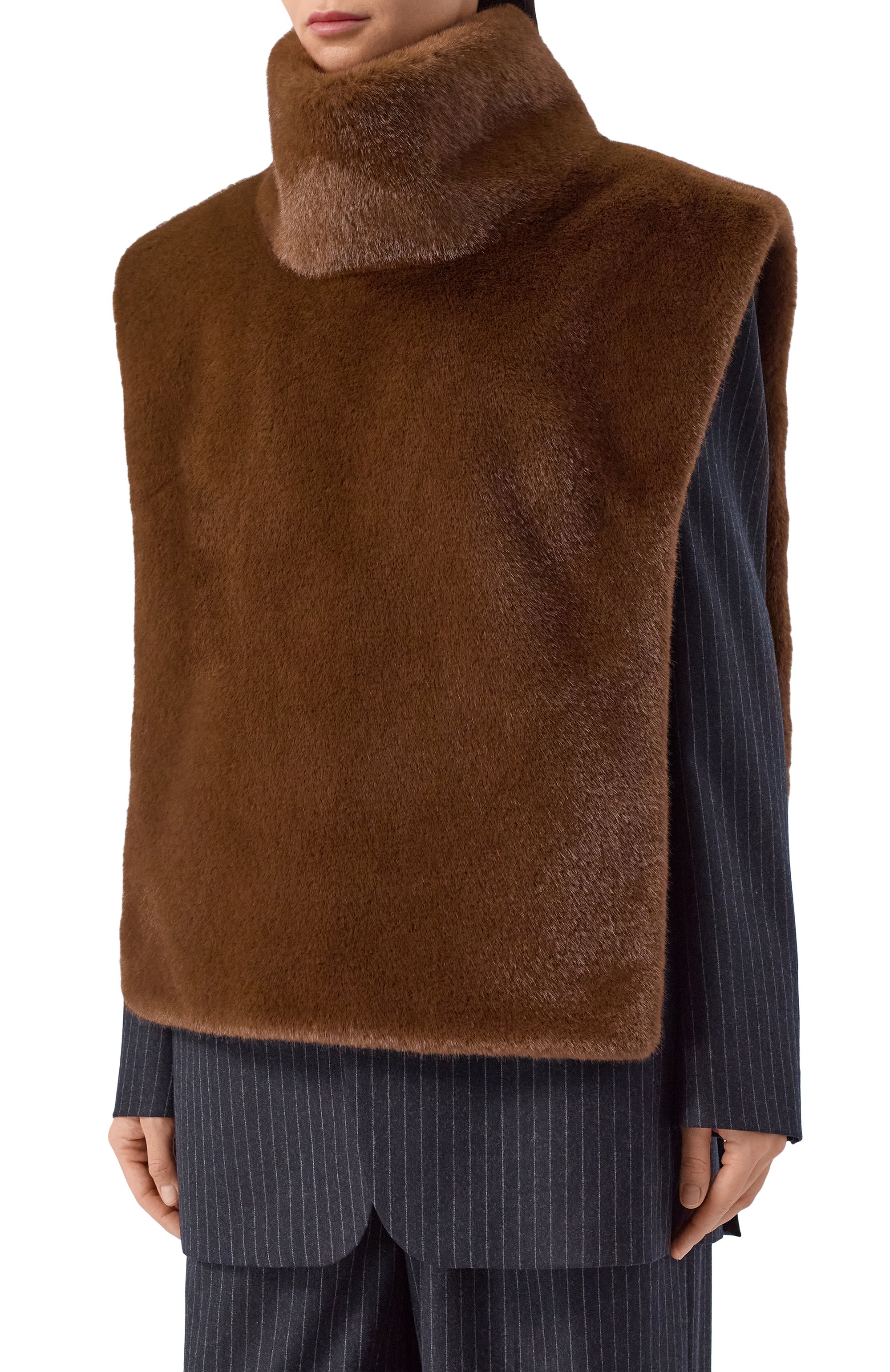 Жилет-манишка из экомеха FLASHIN, арт. FF25MCH, фото 3