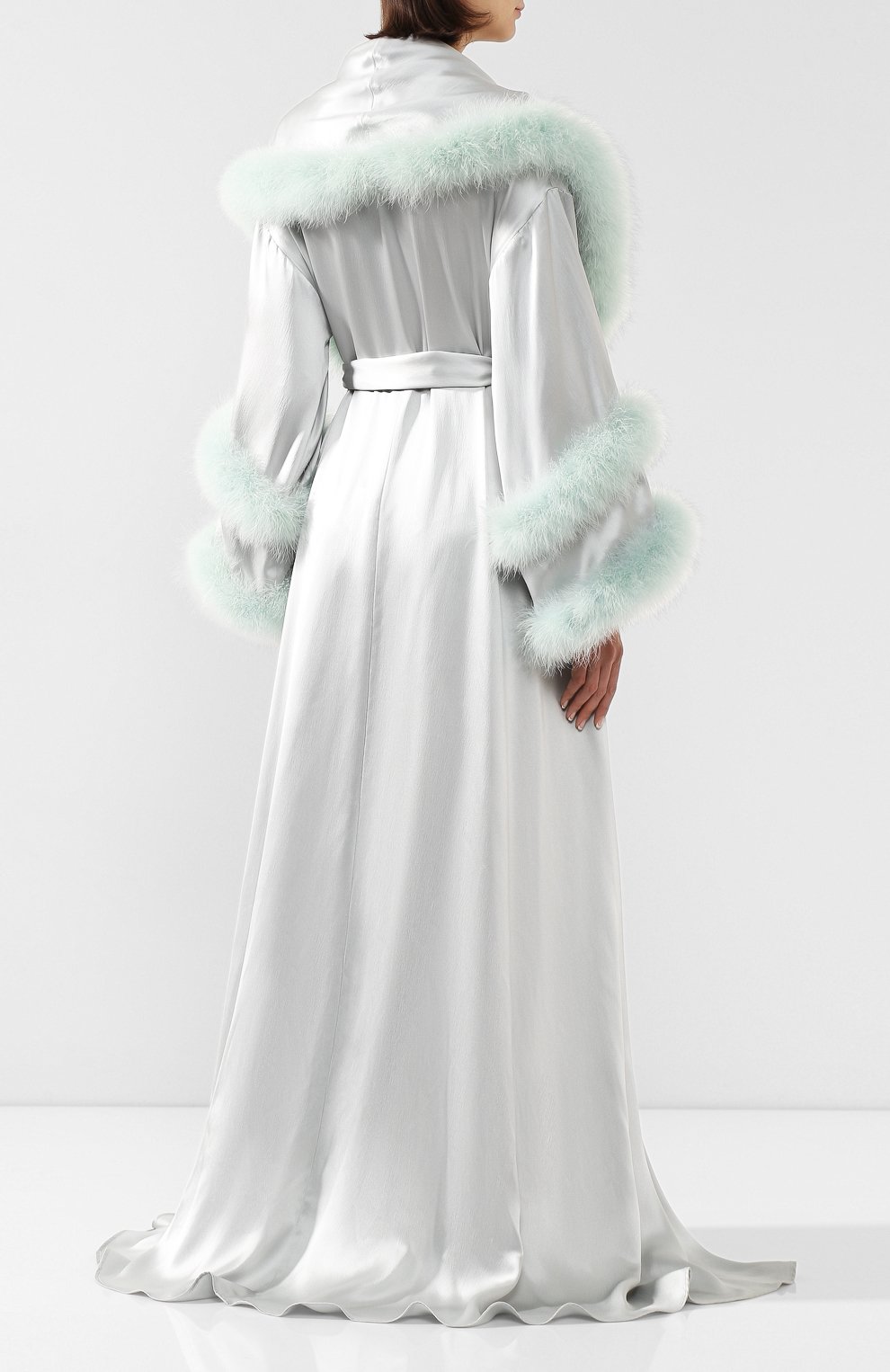 Шелковый халат DOLCE & GABBANA, арт. F0Y81Z/FU1NU, фото 4