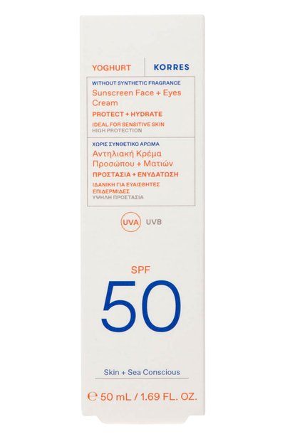 Солнцезащитный крем для лица и области вокруг глаз spf50 (50ml) KORRES, арт. 5203069126420, фото 3