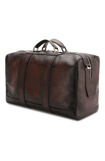 Кожаная дорожная сумка BERLUTI коричневого цвета по цене 299000 руб., арт. M202360, фото 3 Кожаная дорожная сумка BERLUTI, арт. M202360, фото 3
