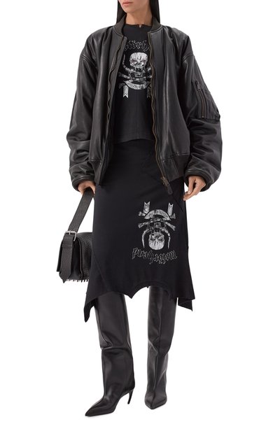 Хлопковая юбка vetements x motörhead VETEMENTS, арт. WH27SK246B, фото 2