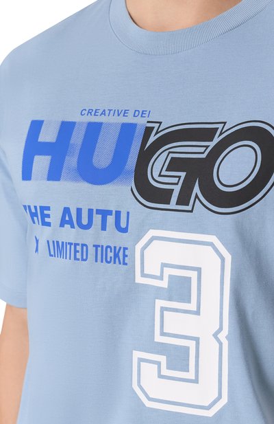 Хлопковая футболка HUGO BLUE, арт. 50544168, фото 5
