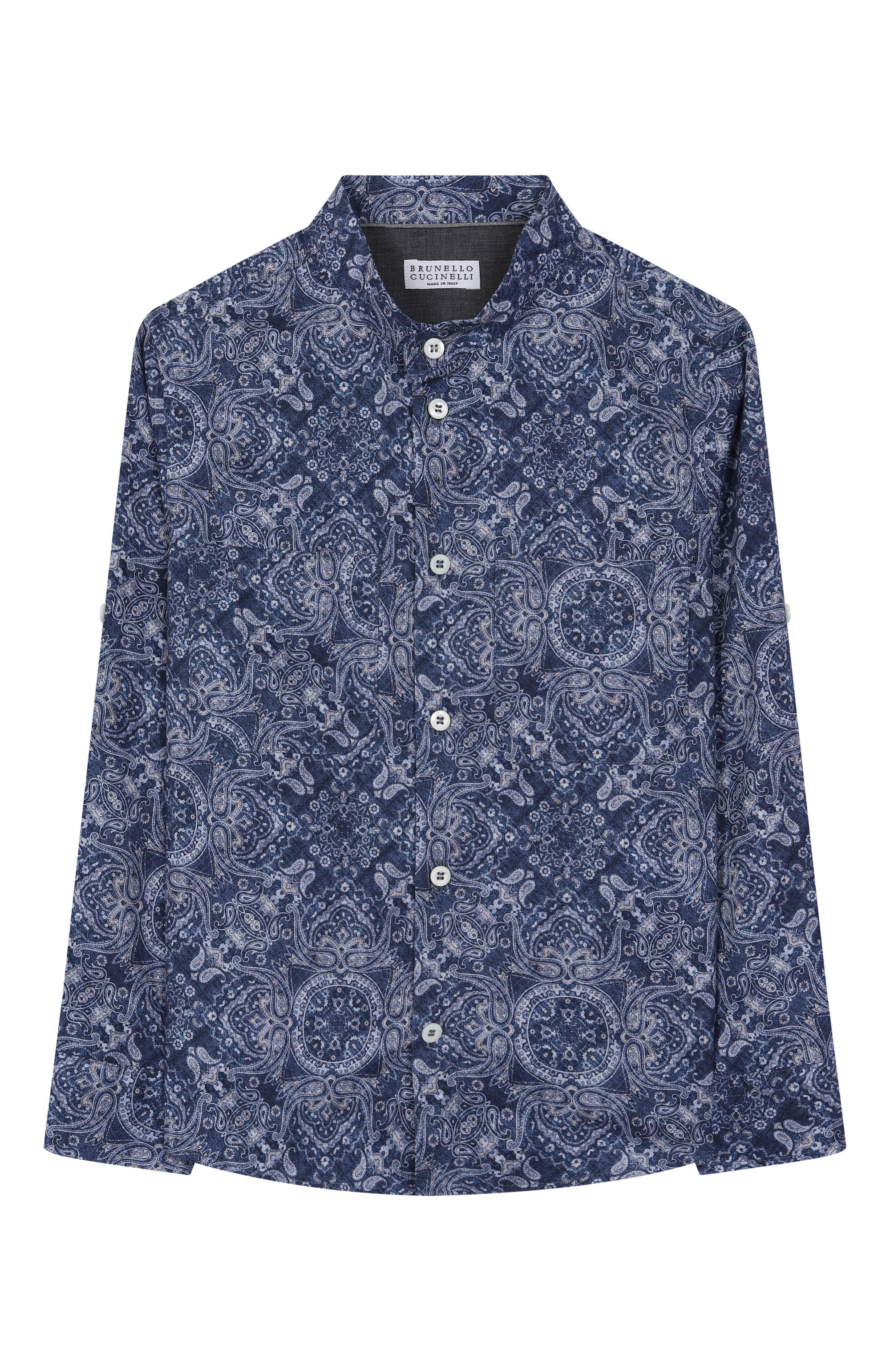 Хлопковая рубашка BRUNELLO CUCINELLI, арт. BM691C330A, фото 1