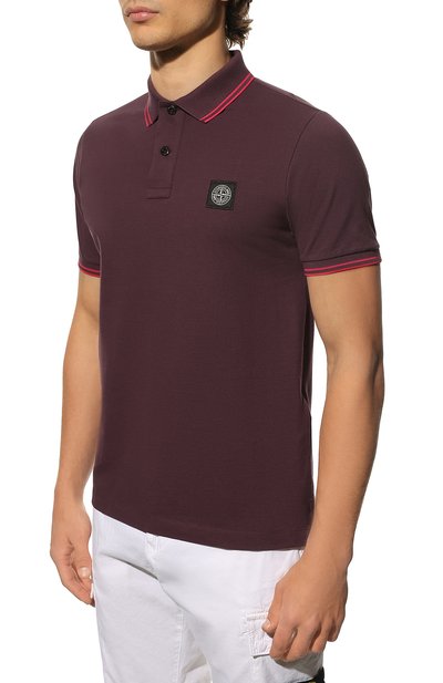 Хлопковое поло STONE ISLAND, арт. 101522S18, фото 3