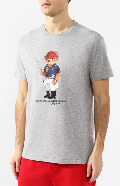 Хлопковая футболка  POLO RALPH LAUREN, арт. 710740346, фото 3