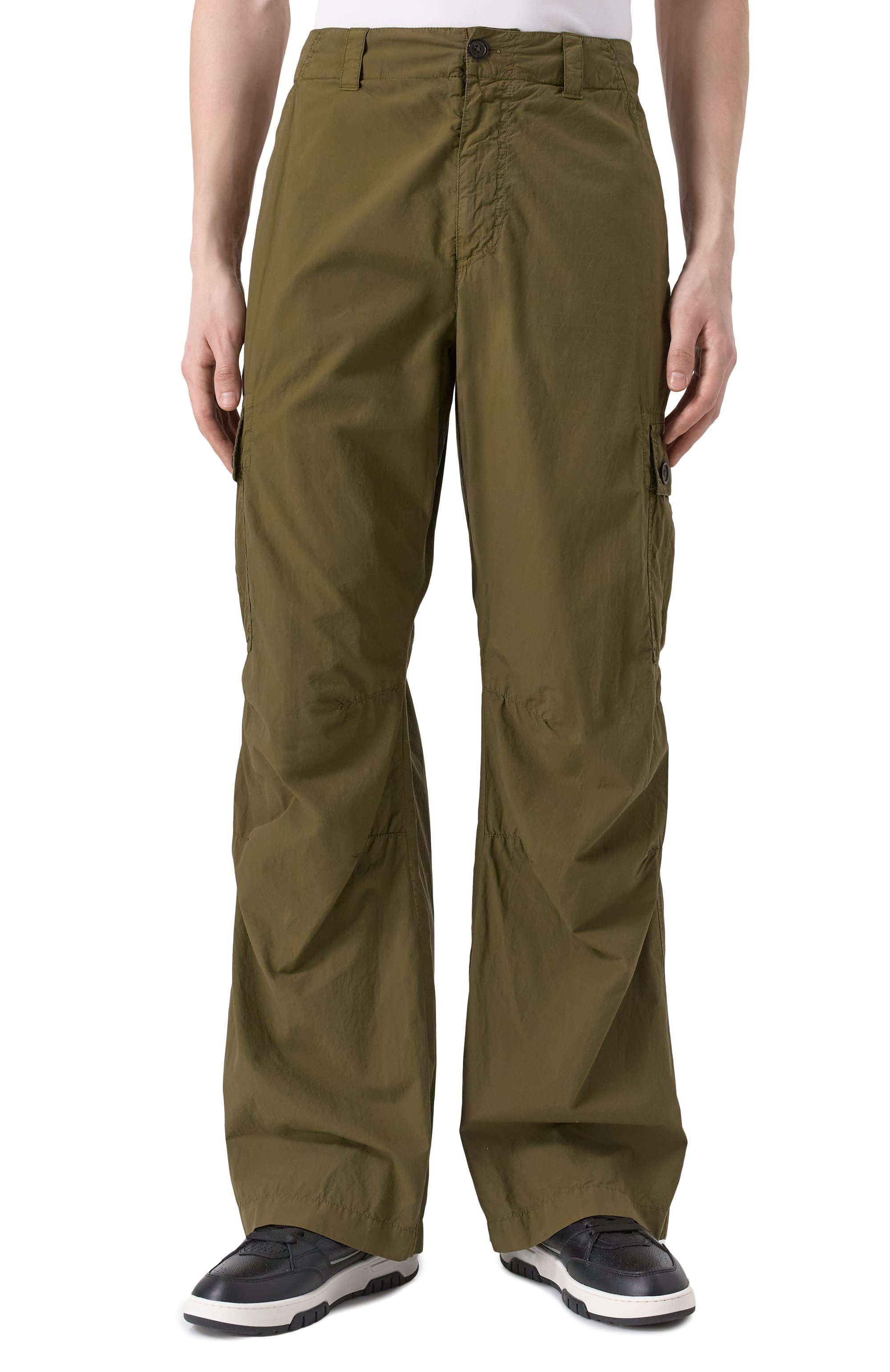 Хлопковые брюки-карго DOLCE & GABBANA хаки цвета по цене 78750 руб., арт. GP0H9T/G8LD9, фото 3 Хлопковые брюки-карго DOLCE & GABBANA, арт. GP0H9T/G8LD9, фото 3