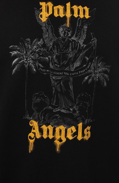 Хлопковый свитшот PALM ANGELS, арт. PMBA026F24FLE006, фото 5