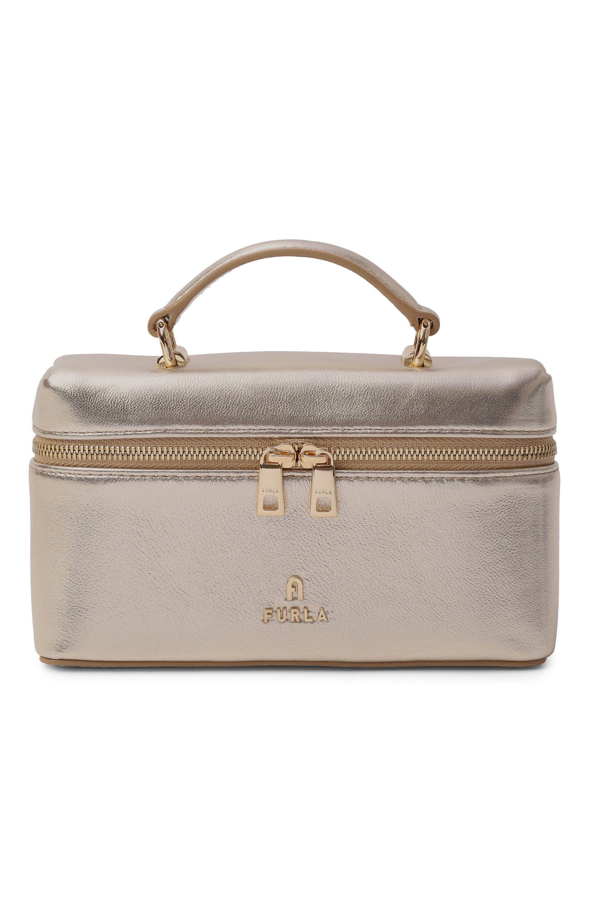 Сумка furla camelia mini FURLA золотого цвета по цене 26500 руб., арт. WE00625/BX3973, фото 1 Сумка furla camelia mini FURLA, арт. WE00625/BX3973, фото 1