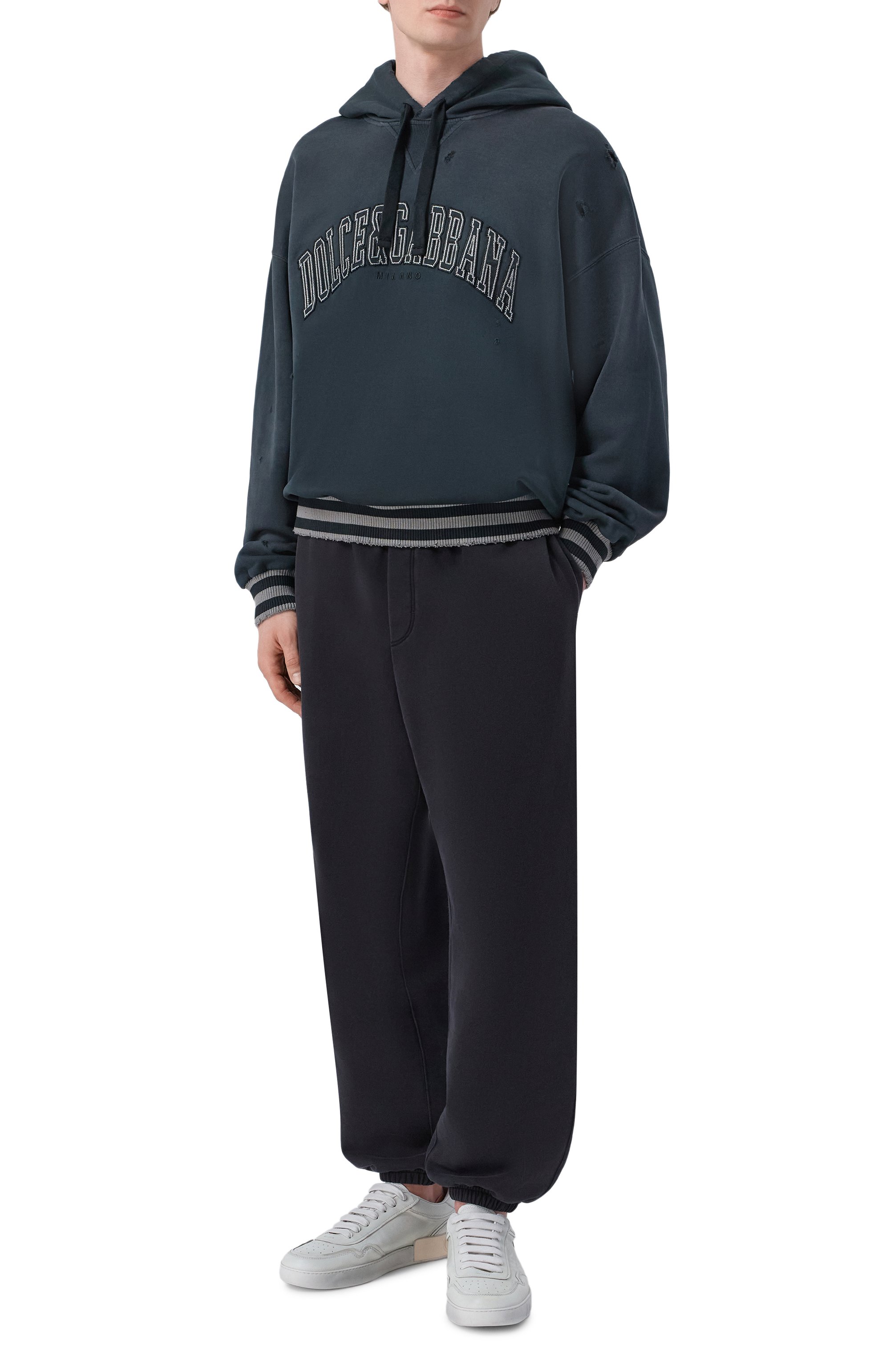 Хлопковые джоггеры DOLCE & GABBANA, арт. GP1K7T/G7P0T, фото 2