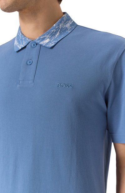 Хлопковое поло BOSS ORANGE, арт. 50537212, фото 5