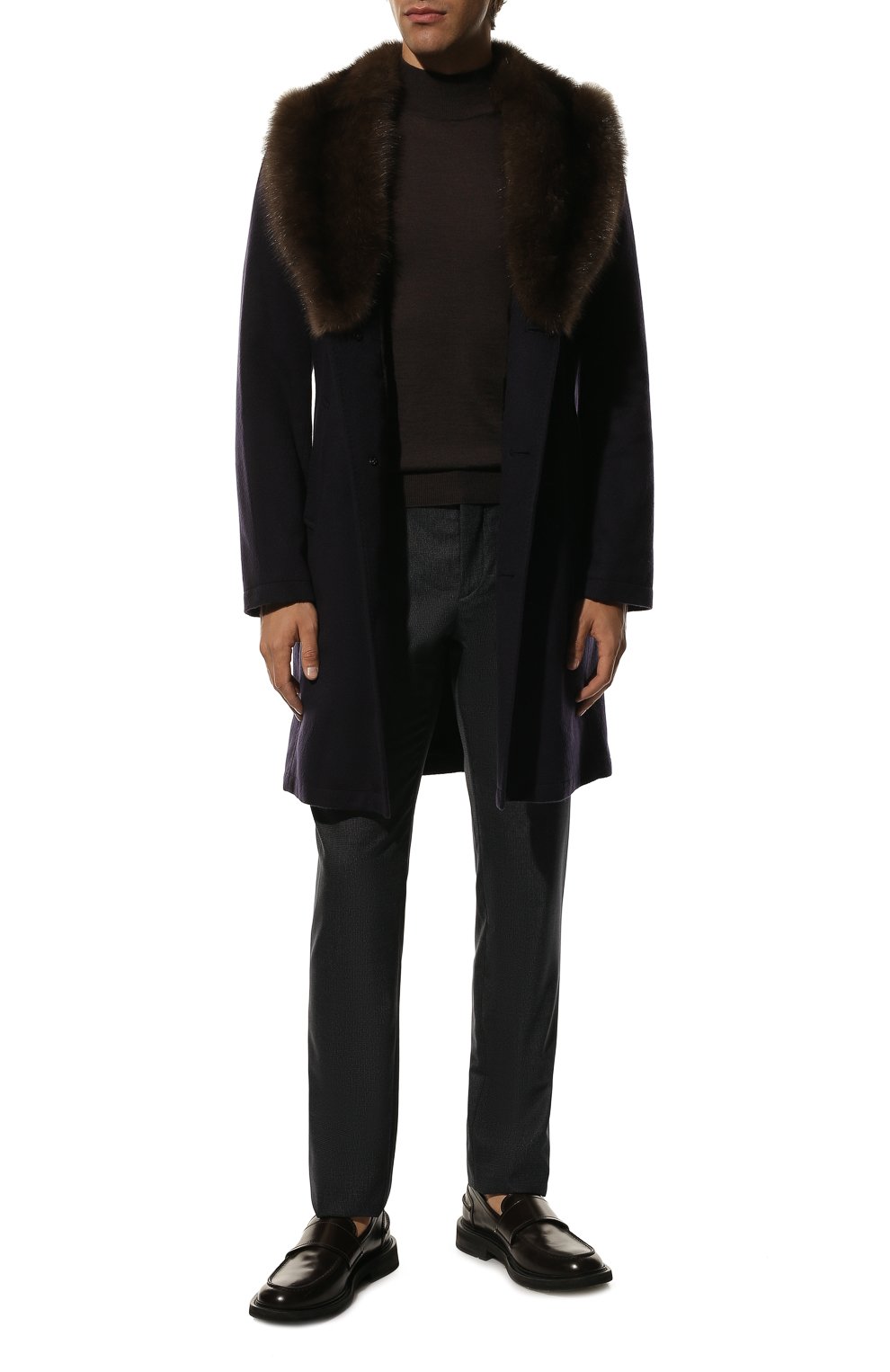 Кашемировое пальто с подкладкой из кролика и соболя KITON, арт. UW0618MV03S28, фото 2