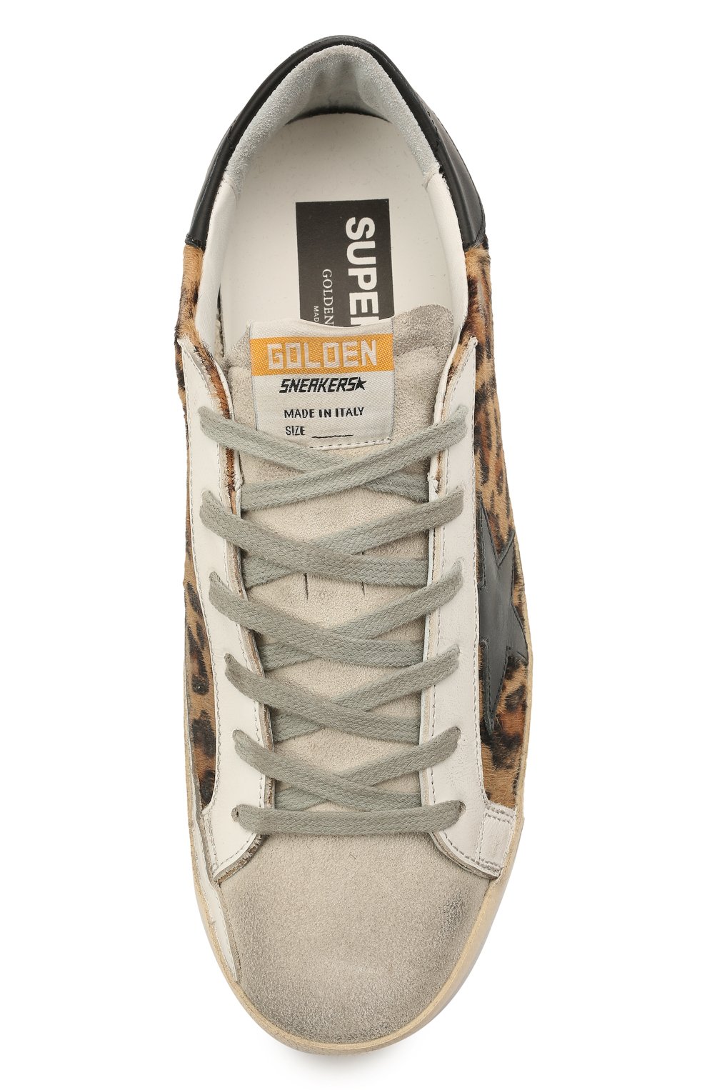 Комбинированные кеды superstar GOLDEN GOOSE DELUXE BRAND, арт. GWF00101.F000565, фото 5
