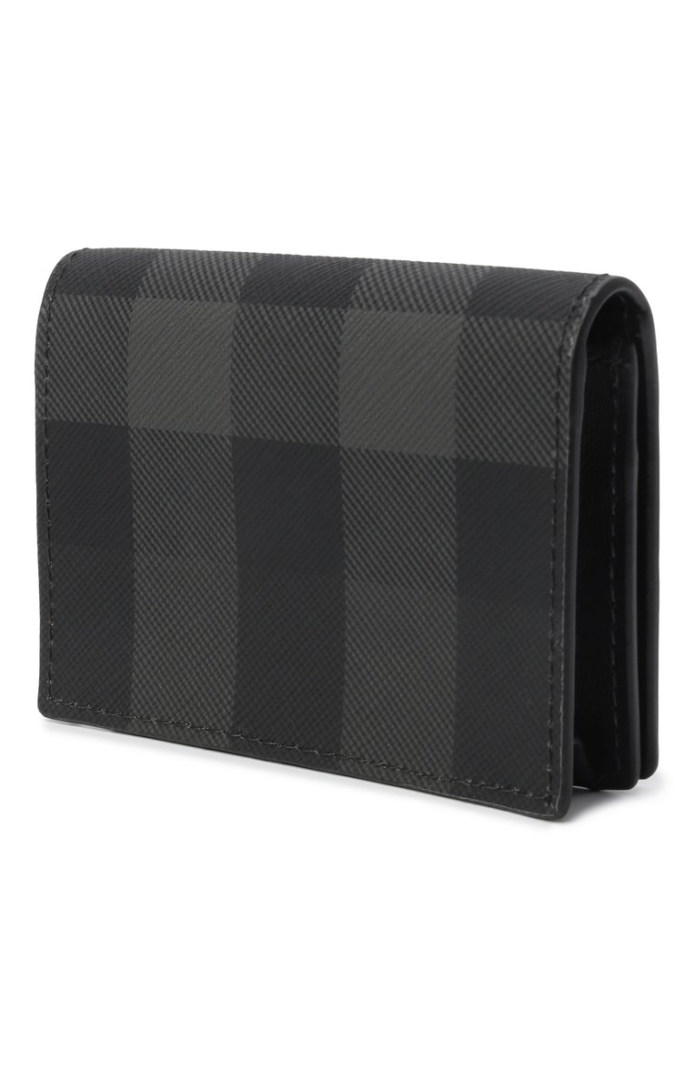 Мужской футляр для кредитных карт BURBERRY темно-серого цвета, арт. 8070204 | Фото 2 (Нос: Не проставлено; Материал: Текстиль)