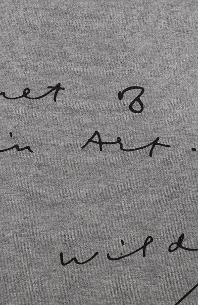 Хлопковая футболка JW ANDERSON серого цвета по цене 11900 руб., арт. JS0002 PG0079, фото 5 Хлопковая футболка JW ANDERSON, арт. JS0002 PG0079, фото 5