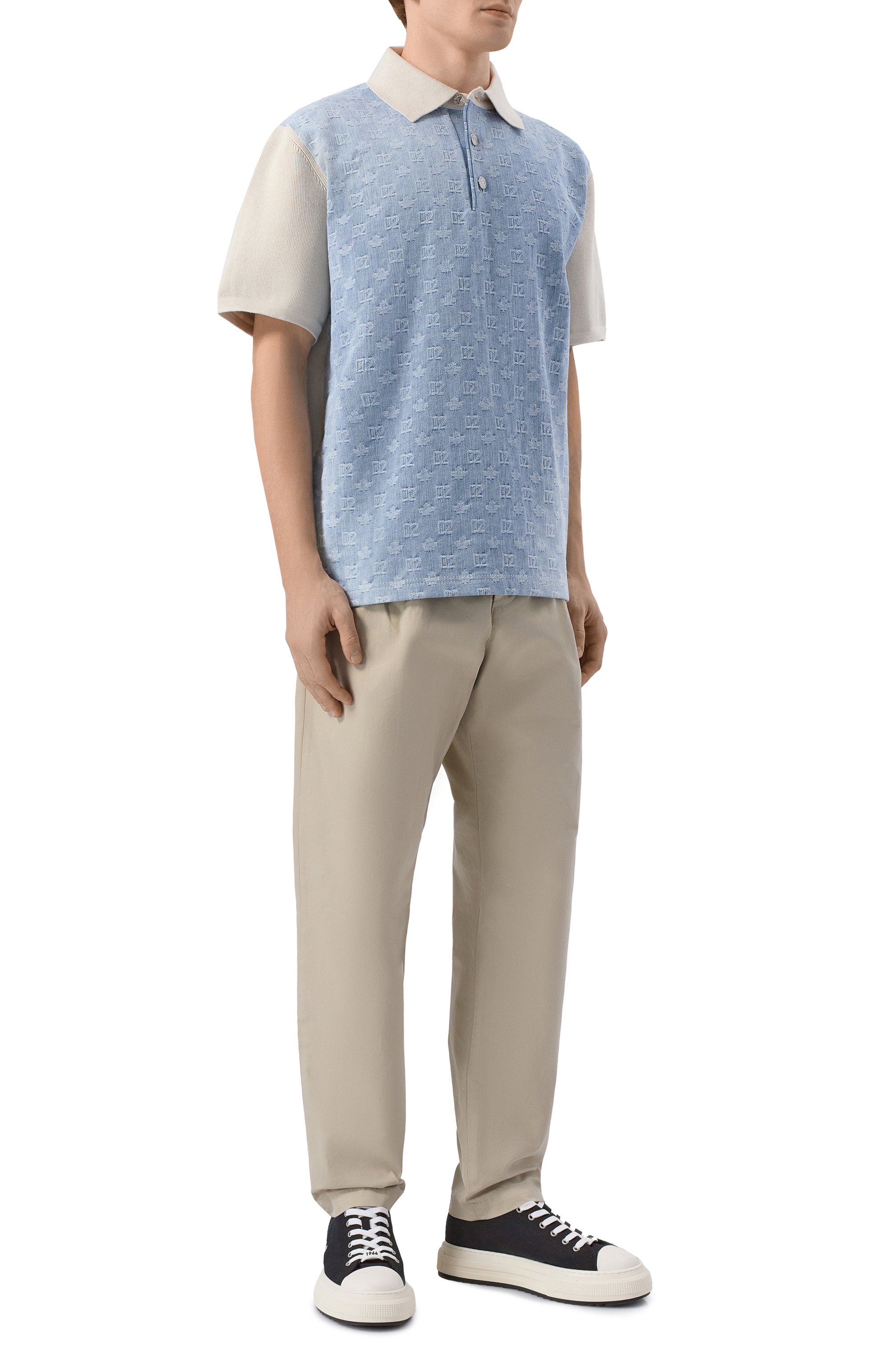 Хлопковое поло DSQUARED2, арт. S74HA1607/D13193, фото 2