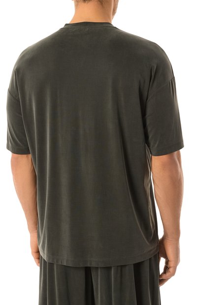 Футболка GIORGIO ARMANI темно-зеленого цвета по цене 67300 руб., арт. GM001246/TE13613, фото 4 Футболка GIORGIO ARMANI, арт. GM001246/TE13613, фото 4