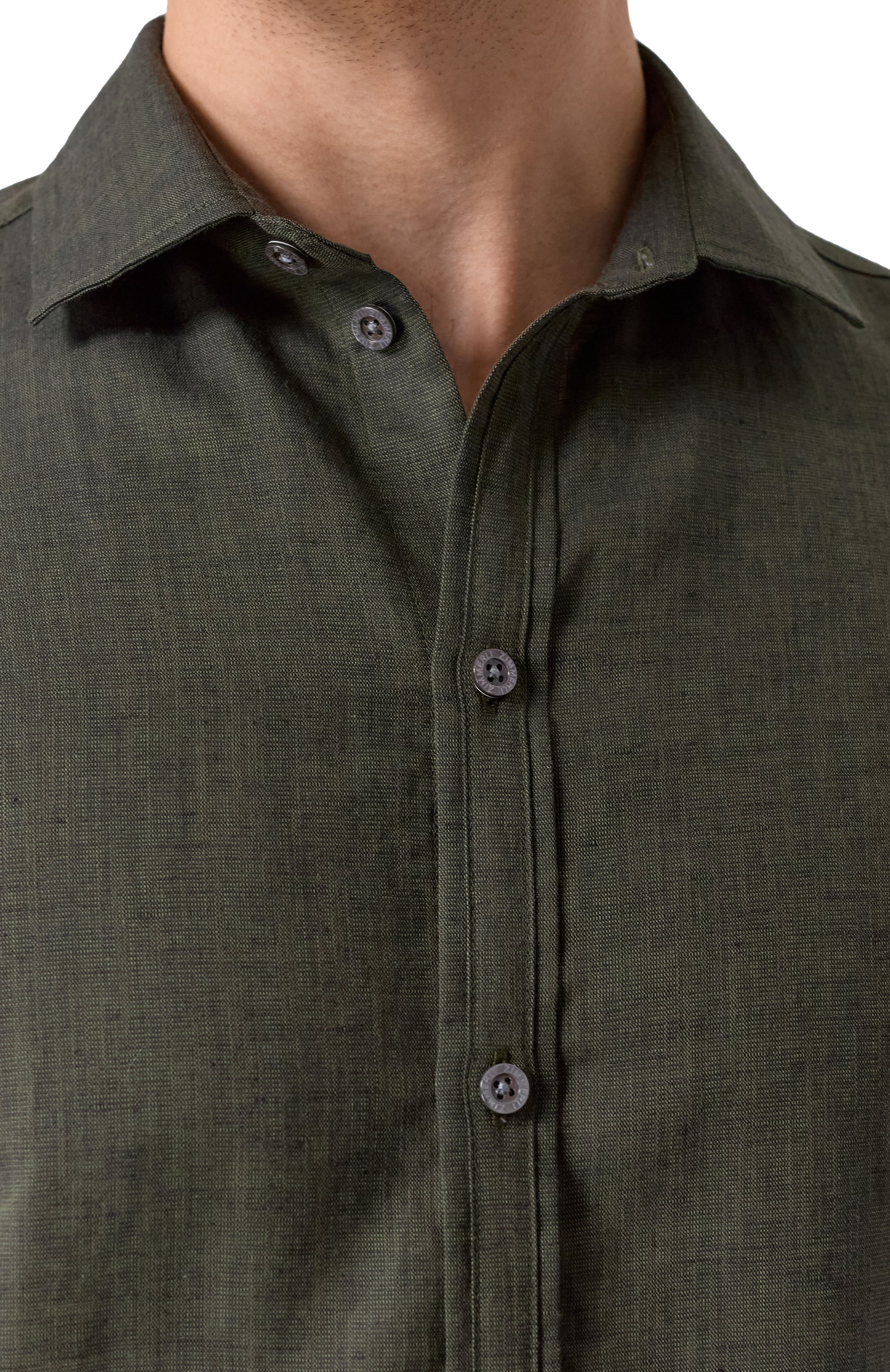 Рубашка изо льна и хлопка ZIMMERLI, арт. 23202, фото 5