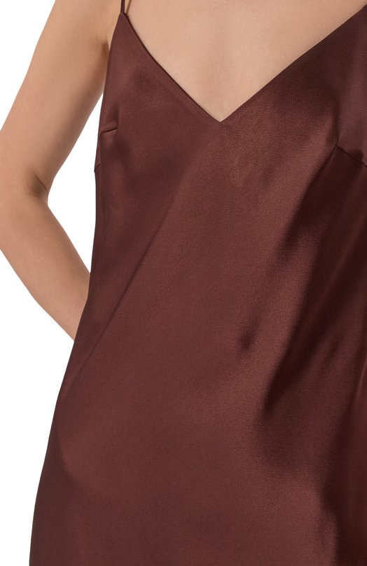 Атласное платье Noble&Brulee NB04/140525/2 Коричневый  NB04/140525/2 Фото 5