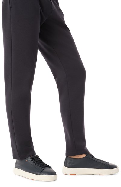 Кожаные кеды cleanic SANTONI, арт. MBCG21430BARCMMD, фото 3