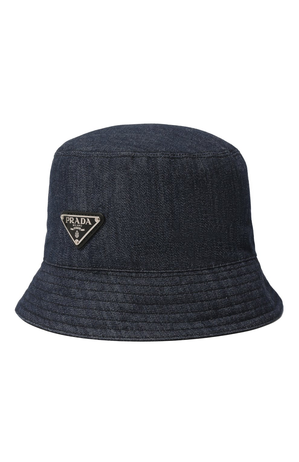 Джинсовая панама PRADA темно-синего цвета по цене 59000 руб., арт. 1HC137-AJ6-F0008, фото 1 Джинсовая панама PRADA, арт. 1HC137-AJ6-F0008, фото 1