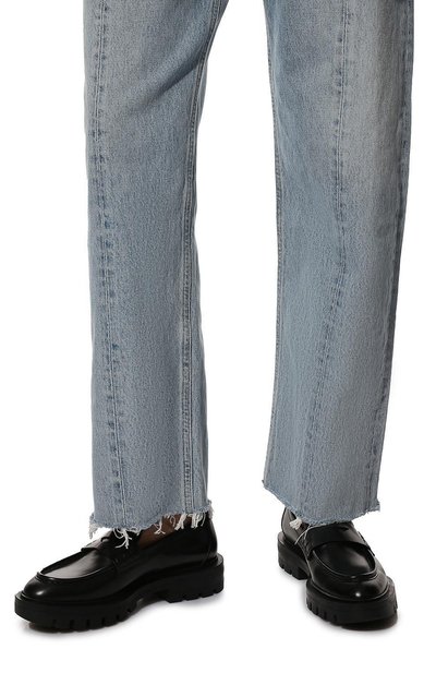 Кожаные пенни-лоферы SANTONI, арт. WUCG59020NERBLES, фото 3