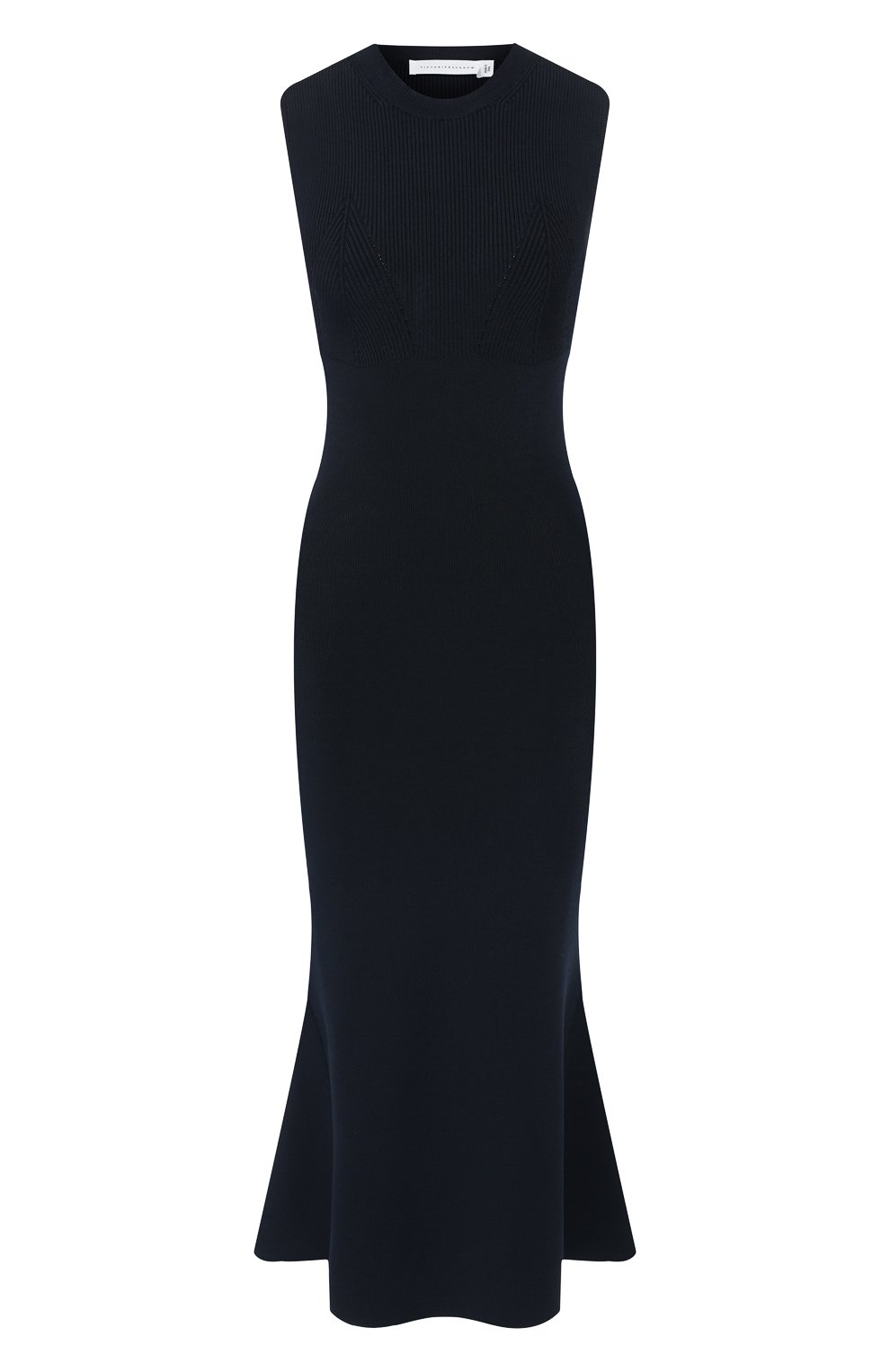 Платье из вискозы VICTORIA BECKHAM, арт. DR KNT 6706 PSS19 NEEDLE CHANGE SIG, фото 1