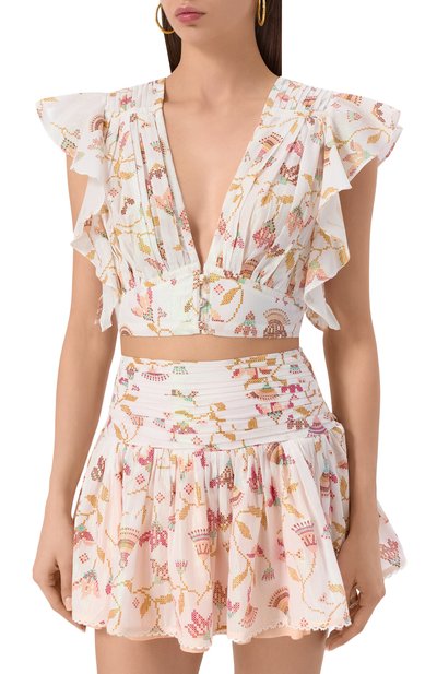 Хлопковый топ POUPETTE ST BARTH, арт. WKKS25DKYYP, фо�то 3