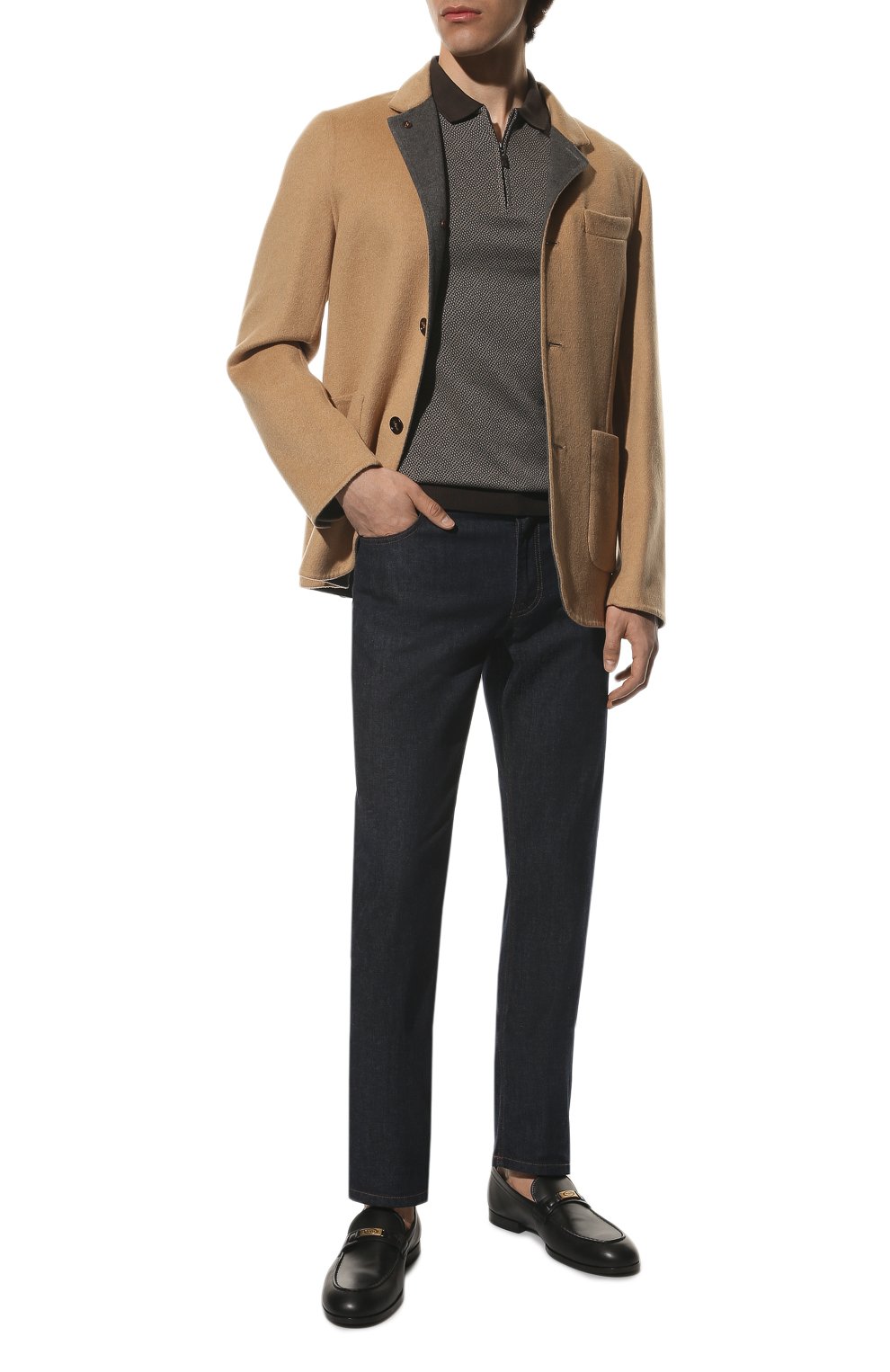 Джинсы CORNELIANI темно-синего цвета по цене 41400 руб., арт. 894JZ4-2120141/00, фото 2 Джинсы CORNELIANI, арт. 894JZ4-2120141/00, фото 2