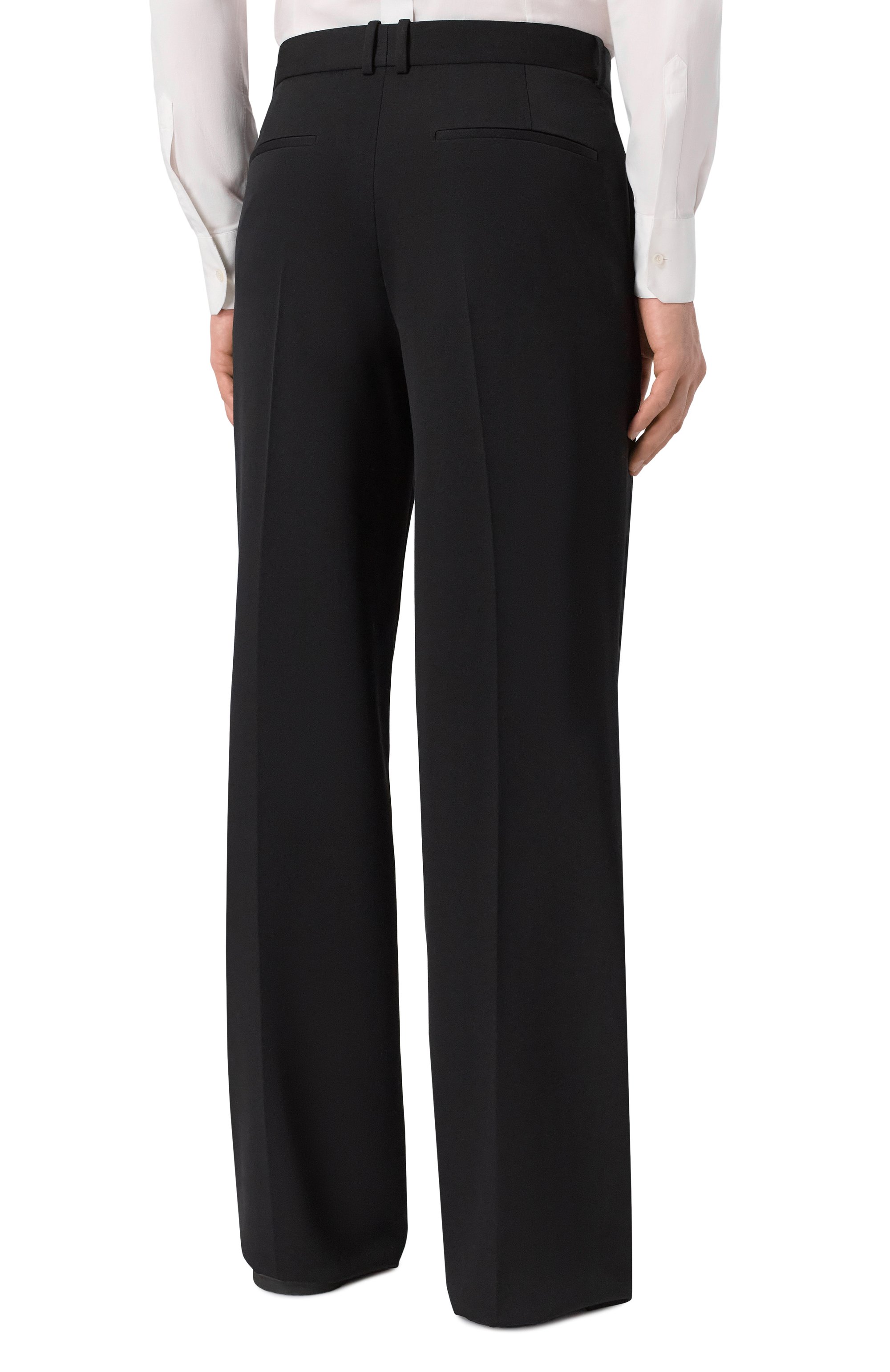 Шерстяные брюки SAINT LAURENT, арт. 805914/Y7E63, фото 4